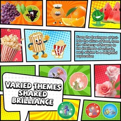Smelly Stickers for Kids, Scratch & Sniff Scented Stickers 16 Unique Scents 8…