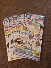 Crafts 13″ Chipboard Stickers Lot 6 Family Theme Retro Vintage Game Night