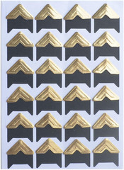 10 Sheet (240-Pack) Photo Corners Self Adhesive Photo Foto Corner Stickers for S