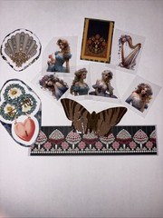 Stickers ranging from flowers/plants, vintage, words/sayings, butterfly’s, etc;