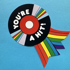 Vintage 80s CTP Award Ribbon Stationery You’re A Hit Music Record Bookmark