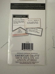 We R Memory Keepers 8PC Typecast Labels Our Story Don’t Forget Remember This