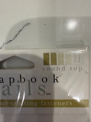 Scrapbook Interiors Nails Round Top Snap-On Paper-Crafting Fastener Fawn Color