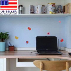 Glitter Foam Flower and Butterfly Shapes Stickers, Self-Adhesive Stickers Kid’S