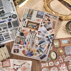 800+ Pcs Y2K Sticker Book – 30 Sheets Vintage Cut-Out Stickers for Junk Journals
