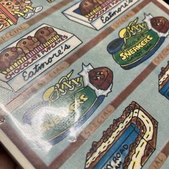 GOOFY GROCERIES CHOCOLATE SCRATCH n SNIFF stickers SEALED VTG