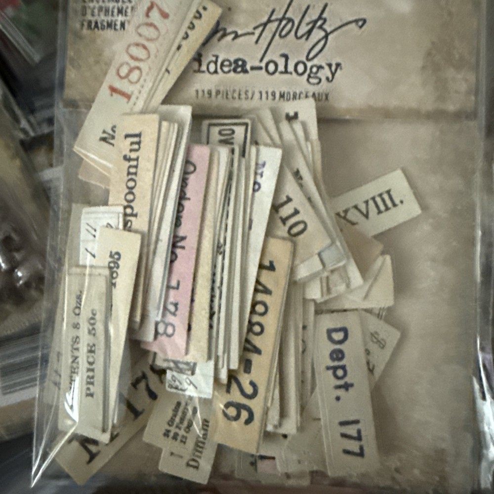 Idea-Ology Ephemera Snippets 119/Pkg-Number Strips