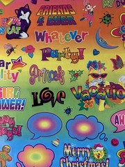 Vintage Lisa Frank Vintage Y2K Sticker Sheet Friends Holidays Alphabet S1273-01