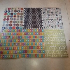 Huge Diecut Scrapbooking Clipboard 46 Sheets Bundle 3500 Pieces Alphabet Phrases