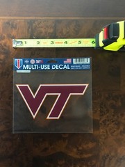 NCAA Multi-Use Decal Reusable/Removable – WinCraft NEW-VIRIGINA TECH UNIVERSITY