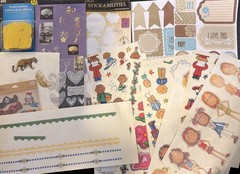 Huge Scrapbooking Craft Bulk Lot Stickers, Paper, Transfers & More