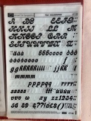 6 Letraset INSTANT LETTERING Transfer Letters 72pt Kalligraphia nice 2