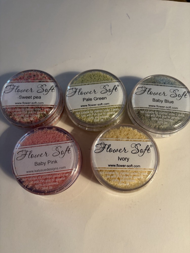 Flower Soft, Crafting Medium Made Of Tiny Foam Sprinkles. Acid Free 5 Colors!