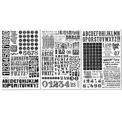 Rub On Transfers for Crafts Pressure Transfer Stickers Small, Multiple colors