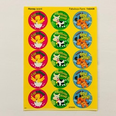 TREND Scratch n Sniff Scented Sticker LOT Apple Pie Strawberry Chocolate NEW