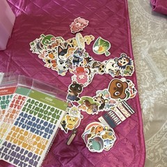 Sanrio Pusheen Dimensional Scrapbooking Sticker Lot, Multicolor Kawaii Alphabet