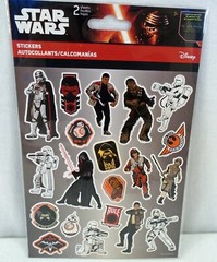 Disney Star Wars The Force Awakens Stickers Party Favors 6 Packs – 2 Sheets Each