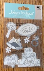RARE Jolees Here Comes The Bride Bridal Bliss Wedding My Day Flowers Ring Cake