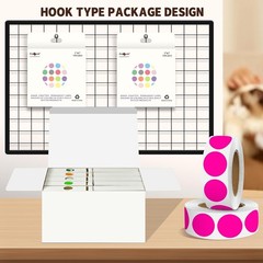 Fluorescent Pink Color-Code Dot Stickers, 10000 Labels