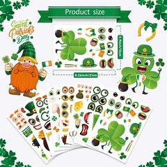 24 Sheets St. Patrick’s Day Stickers, Make a Face Sticker for Kids Make Your …
