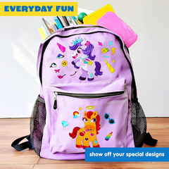 24 Sheets Make-a-Face Stickers 9x6in, Monster Unicorn Party Favors Classroom Set