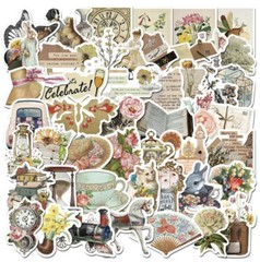 250pcs Scrapbooking Set Stickers Page Corner Design Stamps Vintage Stationery