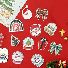 Christmas Sticker For Gift Box Decoration Secure Adhesive Seal With Festive