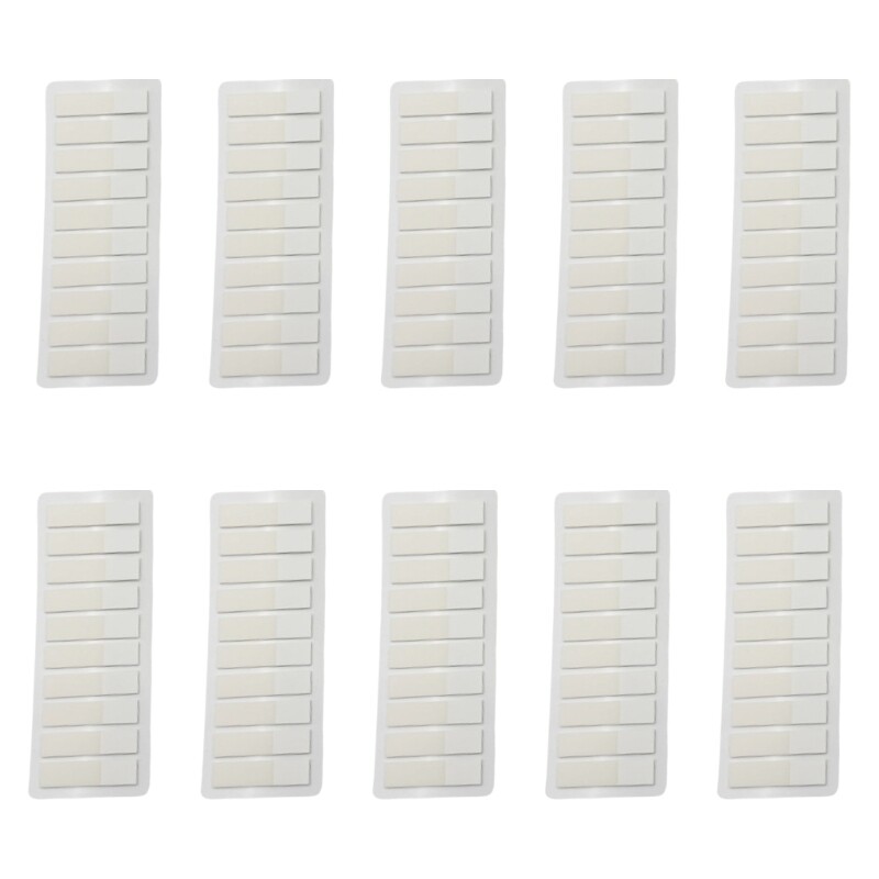 120Pcs White Clear PET Label Repositionable Writable Book Page Marker Bookmarks