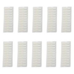 120Pcs White Clear PET Label Repositionable Writable Book Page Marker Bookmarks