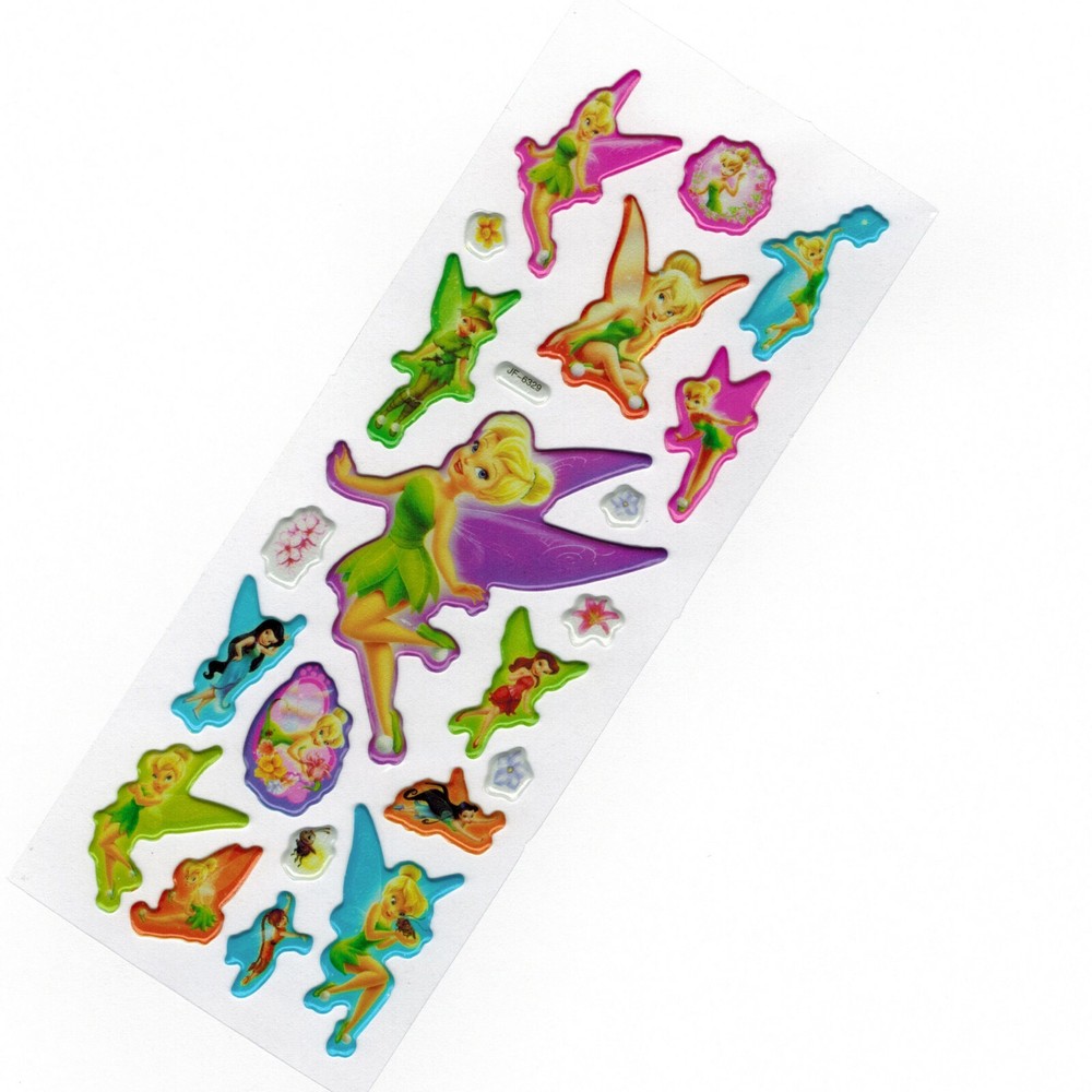 NEW! 3D Scrapbooking Fairies Sticker in Pink Orange Green Purple Red Blue Yellow