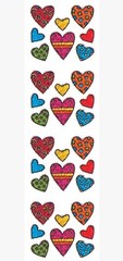 HAMBLY STUDIOS PRISMATIC STICKERS – COLORFUL HEARTS – VINTAGE COLLECTABLE RARE