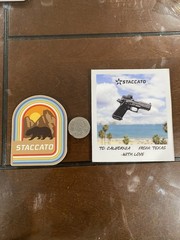 Two (2) Staccato Stickers FREE SHIPPING