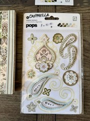 Basic Grey *CAPPELLA* Accessories LOT: 2 Doilies, 6×6 Paper Pad, Take Note Pops+