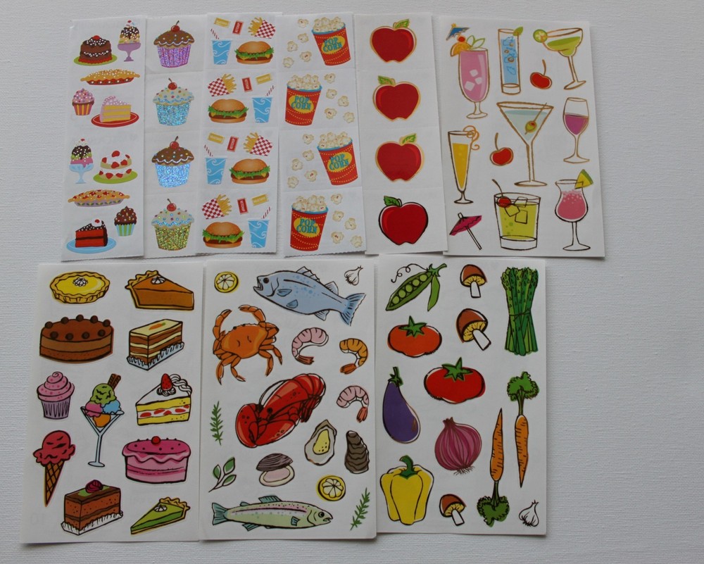 Mrs. Grossman sticker sheet You Choose – Food Kitchen B