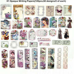 200PCS Vintage Scrapbooking Supplies Pack, Aesthetic Scrapbook Sticker Paper Art