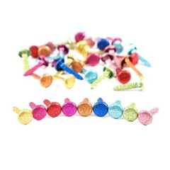 Decorative Metal Sealing Clips for Paper Clasps Split Pins Brads 100pcs