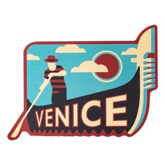 Venice Weatherproof Vinyl Travel Sticker – Gift or Souvenir