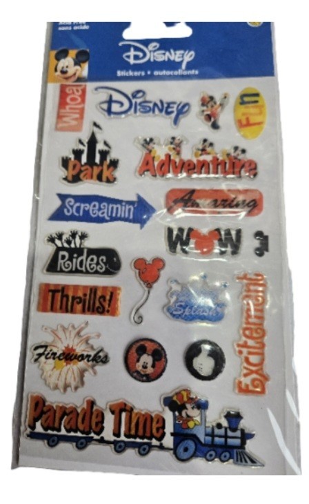 Sandylion Disney Theme Park Mickey Mouse Sticker Sheet