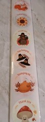 21 (1 Yard) THANKSGIVING ENVELOPE SEALS STICKERS 1.5″