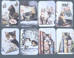 Cats and Books Journal Cards Supplies Scrapbooks Junk Journal 392