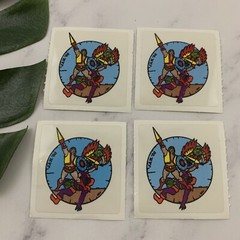 He-Man Vintage 80s Stickers Lot of 4 Masters of the Universe Cartoon Jan 86 BJ