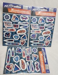 Stickerfetti Hasbro Nerf Stickers 2 Sheets in a pack. 3 Packs.