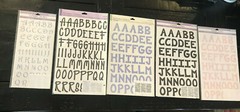 Colorbok Alphabet Stickers Lavender Elegant Licorice Casual Black Slim pink