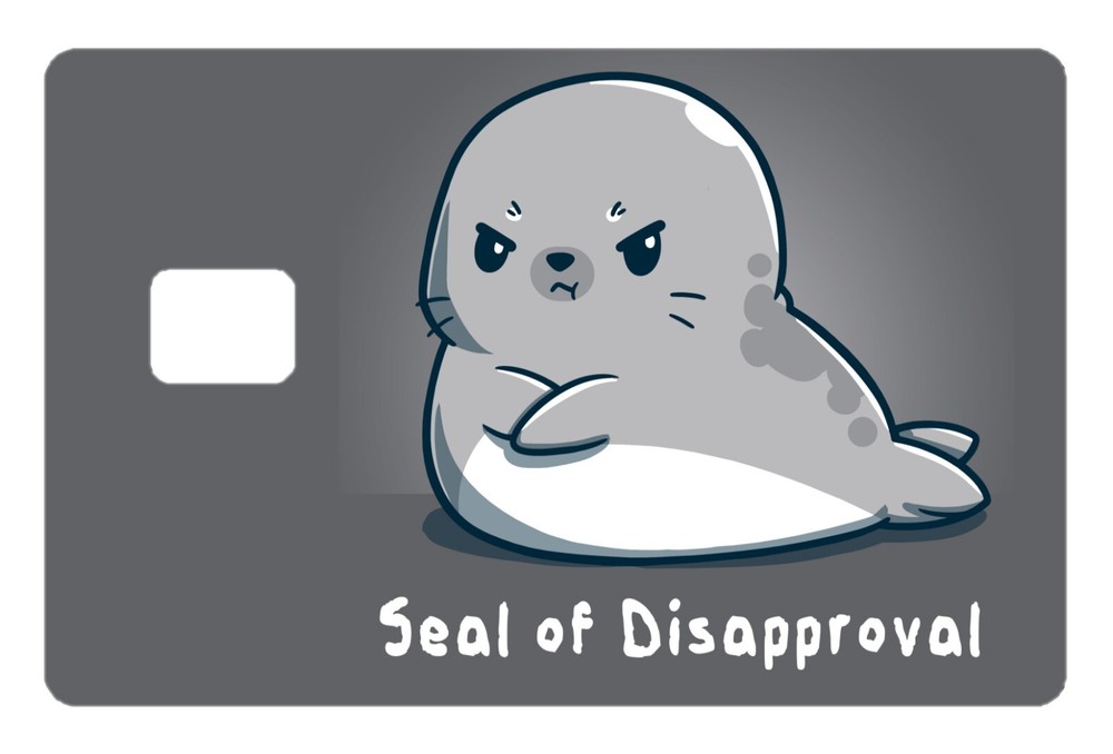 Seal of Disapproval Credit Card Decal
