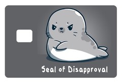 Seal of Disapproval Credit Card Decal