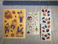 Lot of Vintage FALL and AUTUMN Stickers -Susan Branch + Hallmark – Scrapbooking