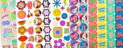 10 WHOLESALE bulk sticker pack, HUGE variety of themes characters animals & more