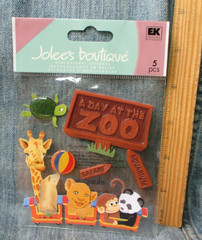 Jolee’s Boutique Stickers A DAY AT THE ZOO Scrapbooking Stickers SD16