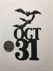 4 Oct 31 Die Cuts Paper Pieces Halloween