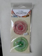 Webster’s Pages Let’s Celebrate Set 12×12 Paper, Flowers Trim Petals Scrapbook